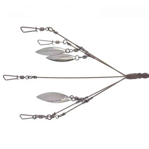 Diamond Baits 3.5 Tight Wad 5-Arm Micro Umbrella Rig w/ 4 Nickel Blades Diamond Baits 3.5 Tight Wad 5-Arm Micro Umbrella Rig w/ 4 Nickel Blades