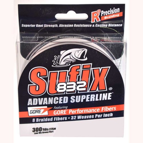 Sufix 832 Braided Line Lo-Vis Green Sufix 832 Braided Line Lo-Vis Green
